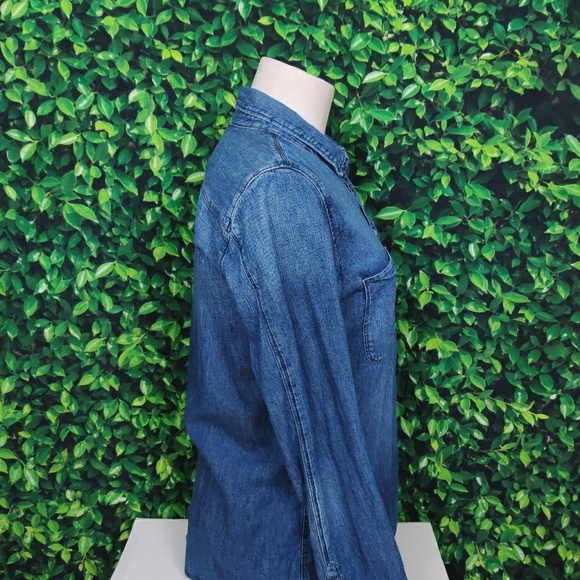 Calvin Klein Blouse (Jean Jacket Blue) - Picture 4 of 8